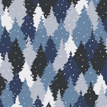 Blue Camo Trees Collection