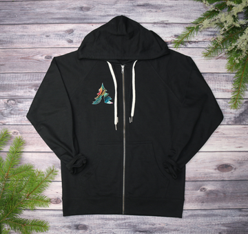 Arctic Cosmos Lightweight Terry Zip-Up Hoodie