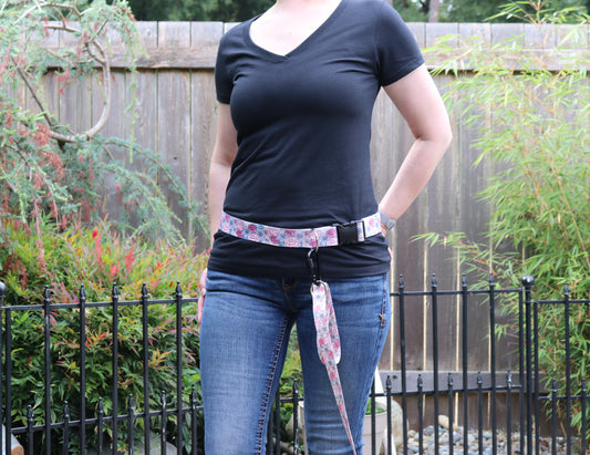 Blooming Elegance Handsfree Leash Attachment