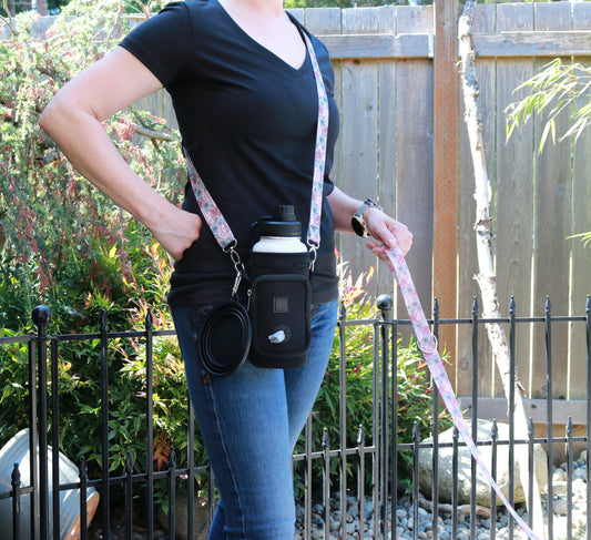 Blooming Elegance Water Bottle Crossbody