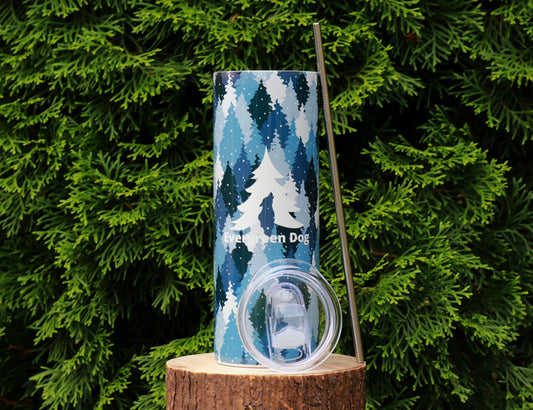 Blue Camo Trees 20oz Tumbler