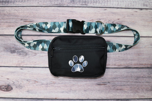 Blue Camo Trees Fanny Pack