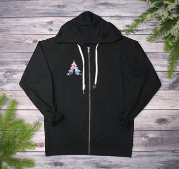 Cherry Blossom Dreams Lightweight Terry Zip-Up Hoodie