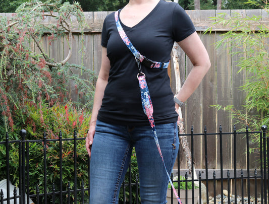 Cherry Blossom Dreams Handsfree Leash Attachment
