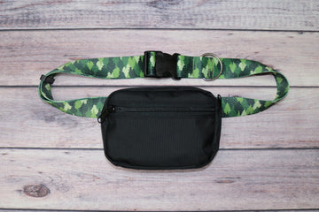 Green Camo Trees Fanny Pack