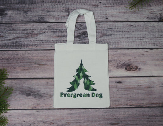 Green Camo Trees Canvas Totes