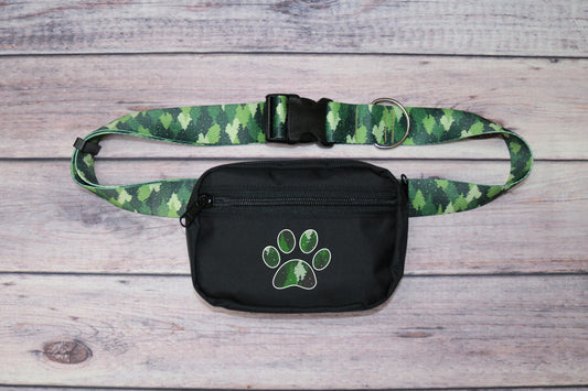 Green Camo Trees Fanny Pack