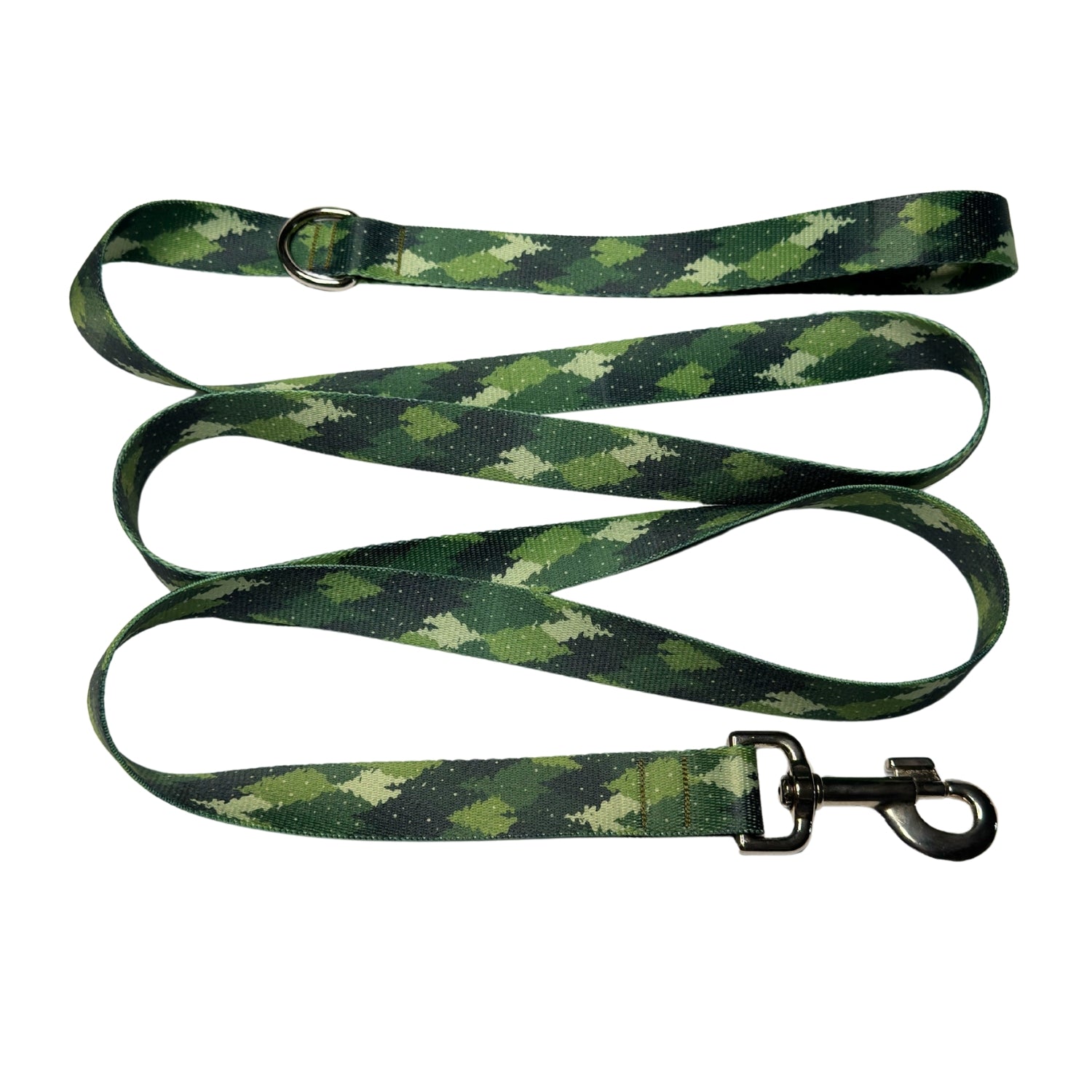 Green camouflage dog leash 