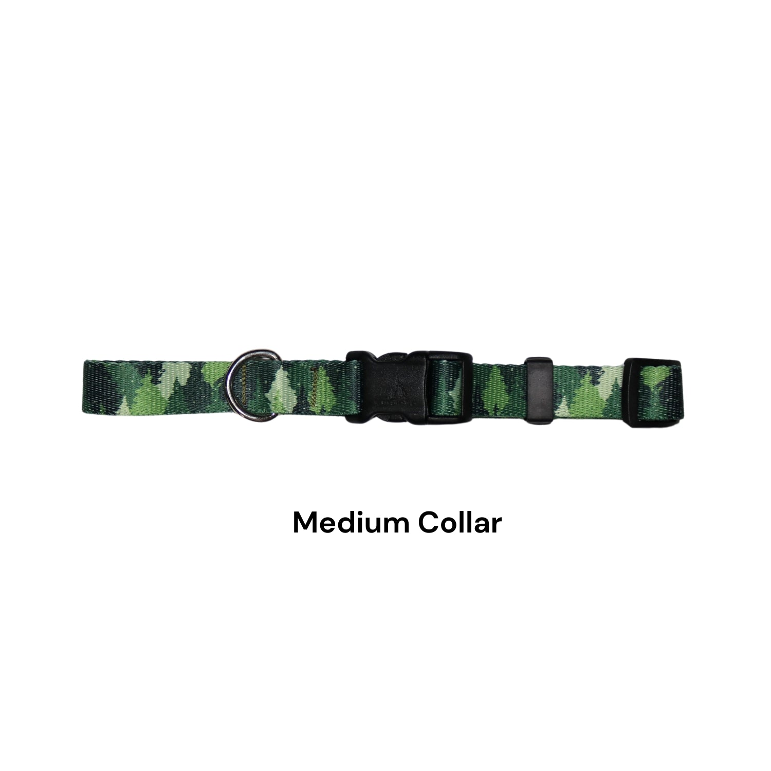 Green camouflage dog collar 