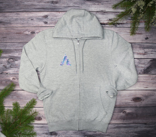 Pastel Storm Midweight Zip-Up Hoodie