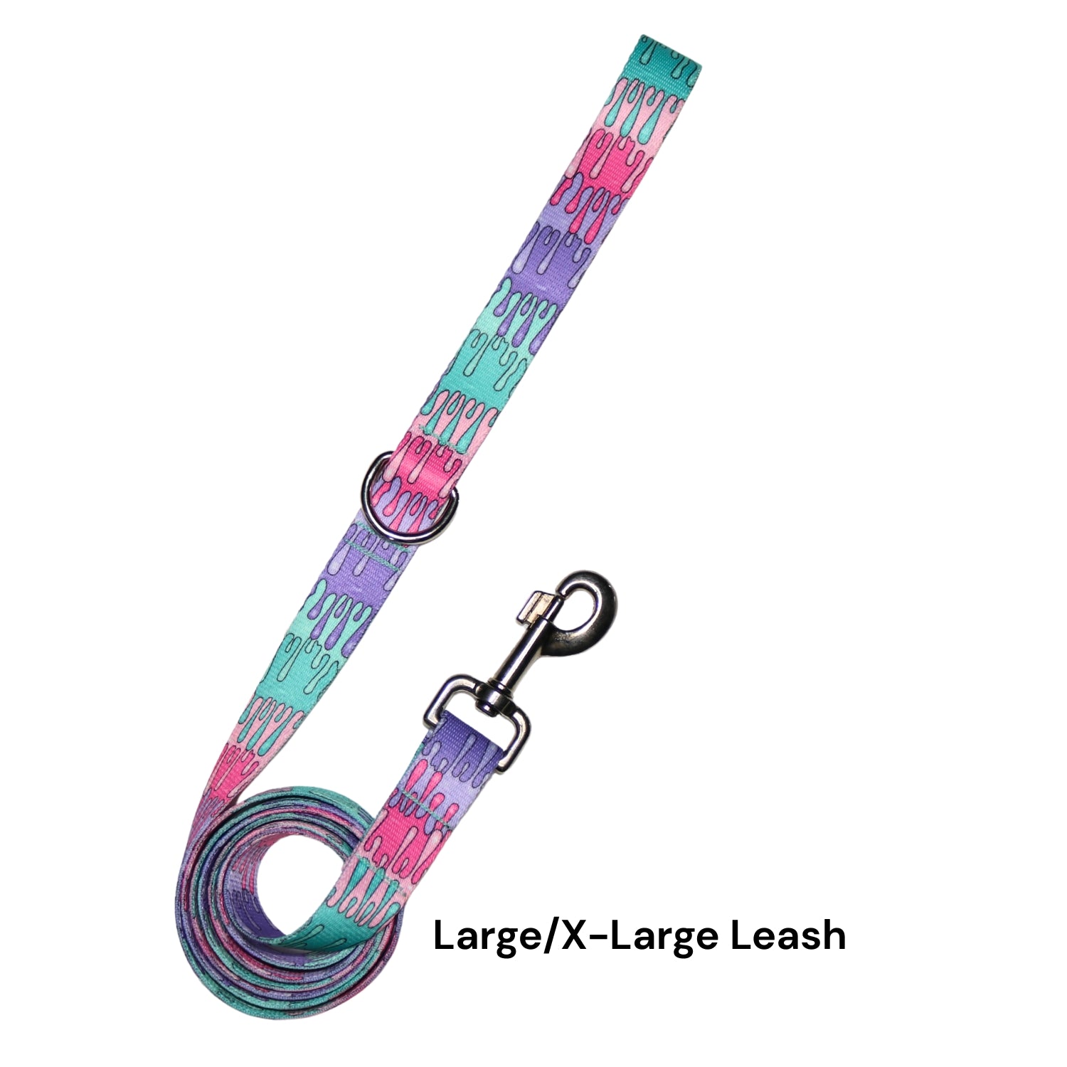 Colorful dog leash with pattern 