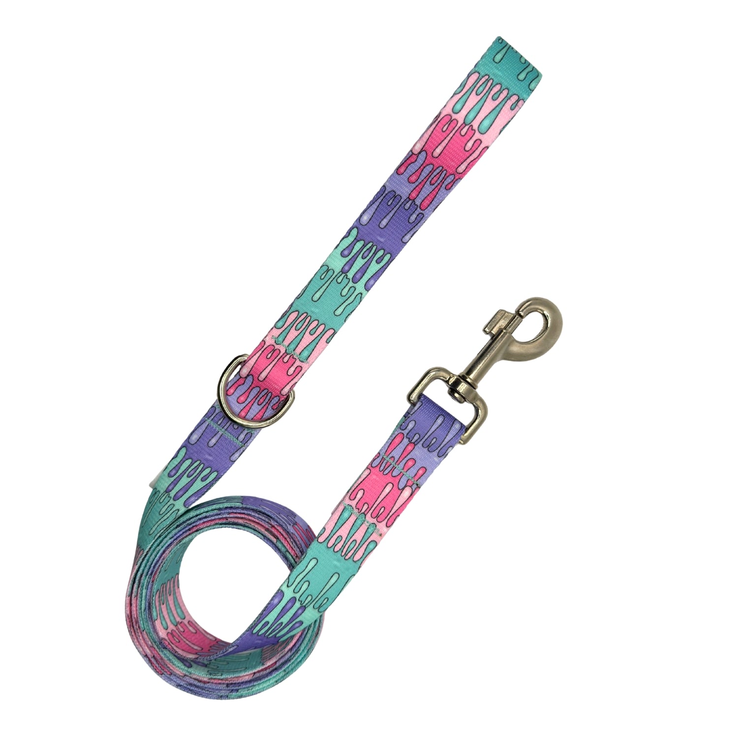 Colorful dog leash with a pattern 