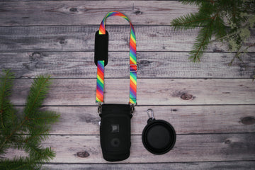 Pride Rainbow Crossbody Water Bottle Holder