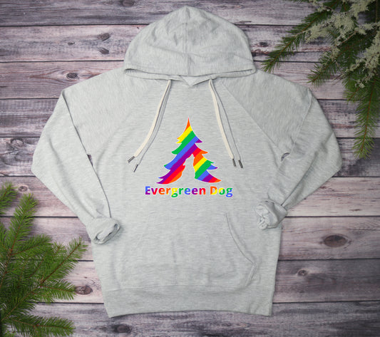 Pride Rainbow Lightweight Terry Pull-Over Hoodie