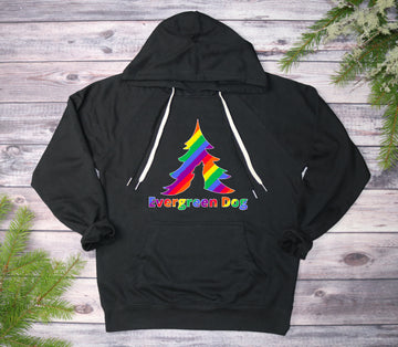 Pride Rainbow Lightweight Terry Pull-Over Hoodie