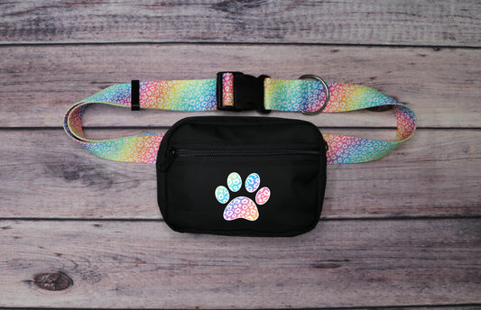 Rainbow Leopard Fanny Pack