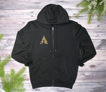 Sunflowers & Honey Midweight Zip-Up Hoodie