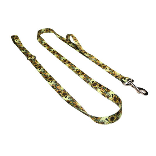 Sunflowers & Honey Double Handle Leash