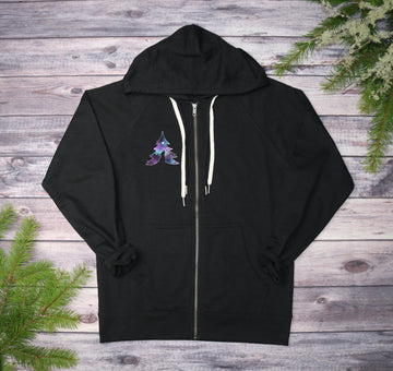 Twilight Galaxy Lightweight Terry Zip-Up Hoodie