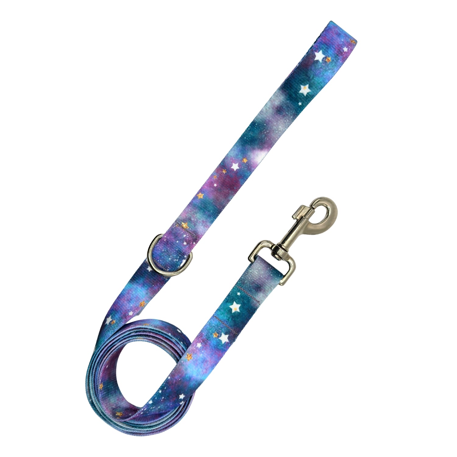 Dog leash with galaxy pattern 